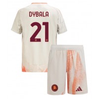 Maglia Calcio AS Roma Paulo Dybala #21 Seconda Divisa Bambino 2024-25 Manica Corta (+ pantaloncini)